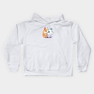 Cute lovely hamsters Kids Hoodie